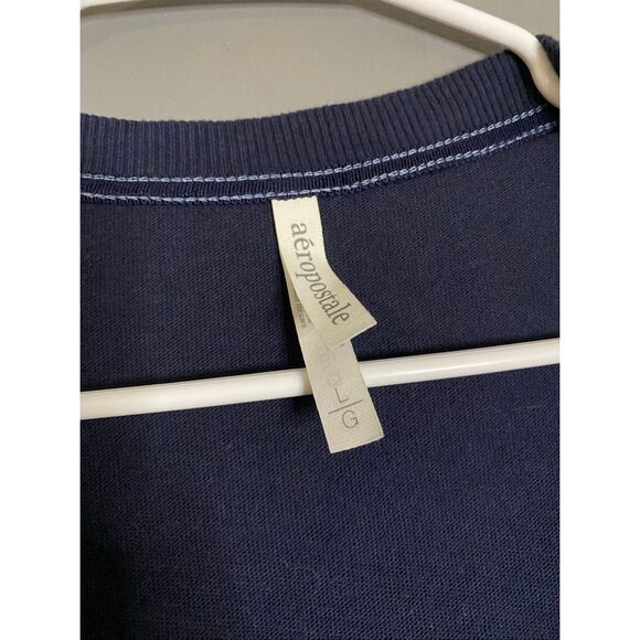 Aeropostale Blue Navy Button Up Pocket Cardigan Size Large - Picture 3 of 5